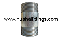 Galvanized Barrel  Nipple /Pipe Nipple SCH40  NPT 11/4" x8"