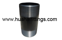 Black Barrel  Nipple /Pipe Nipple SCH40  NPT 11/4" x2"  ANSI B1.20.1